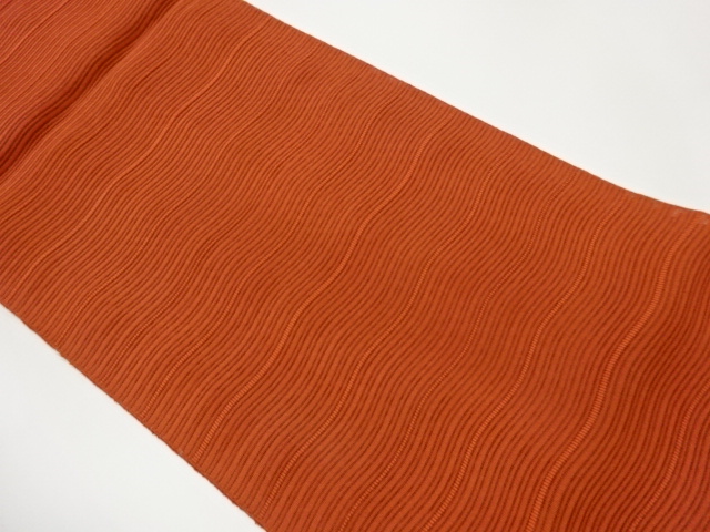 絽綴れよろけ横段模様織出し名古屋帯